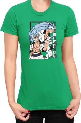 Produktbild von Damen T-Shirt Manga Japan Anime Comics Animation Bleach 001, Lady XL / Grün