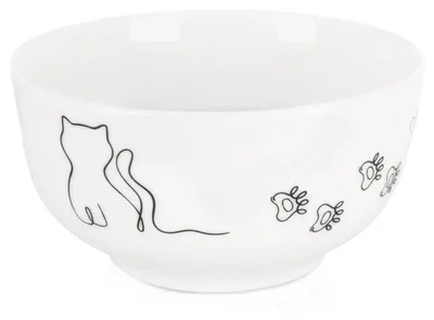 Produktbild von Katzennapf aus Porzellan, 13 cm, 550 ml, spülmaschinenfest
