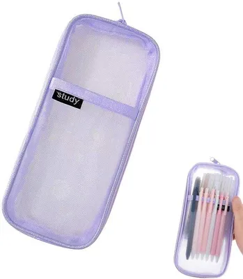 Produktbild von Durchsichtige Netztasche, tragbar, Büro, Schule, Stifte
