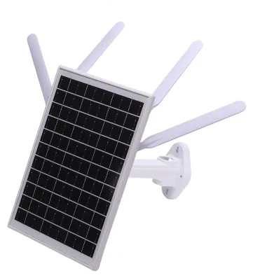 Obrázek produktu pro 12W solární 4G LTE modemový router, 300 Mb/s, solární WiFi 6 extender se slotem pro SIM kartu, baterií 18 000 mAh, dosahem 150 m, krytím IP66, vodotěsný, bílý