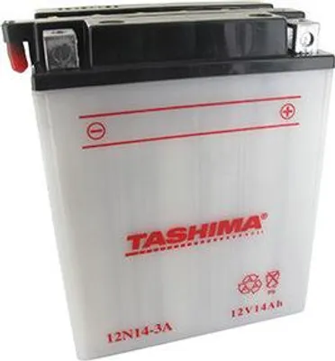 Image de Batterie Plomb Tashima 12v, 14a. L: 134, L: 89, H:166mm, + à Droite Pour Autoportée, Motos, Motoneig