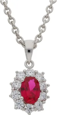 Produktbild von JuwelmaLux Kette mit Anhänger Silber 925 mit Zirkonia JL10-05-2465