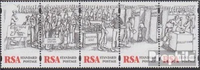 Produktbild von Briefmarken Südafrika 1997 Mi 1047-1051 Fünferstreifen (kompl.Ausg.) gestempelt Freiheitstag