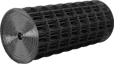 Produktbild von SucceBuy Gartenzaun, 61 cm x 7,62 m, Maschenweite 5,08 x 7,62 cm, φ1,52 mm verzinkter Stahldrahtzaun für Hühner und Kaninchen, vinylbeschichteter Drahtzaun für Tiergehege, Käfige und Gartenbereiche