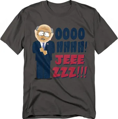 Image de South Park - "Oh Jeez" T-shirt unie homme/femme TV28201 (M) (Charbon de bois)