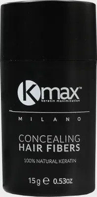 Produktbild von Kmax Keratin Hair Fiber 15 Gr. Streuhaar, Haarverdichtung, Schütthaar , Farbton:Dunkelbraun (Dark Brown)
