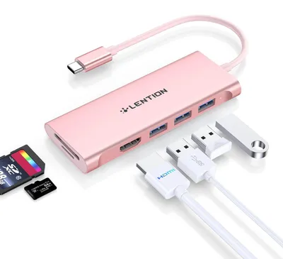 Obrázok produktu pre USB-C adaptér s 4K HDMI výstupom a 3 portami USB 3.0
