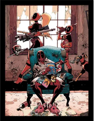 Obrázek produktu pro Deadpool - zarámovaný plakát "Rodina" PM8955 (40 cm x 30 cm) (Vícebarevný)