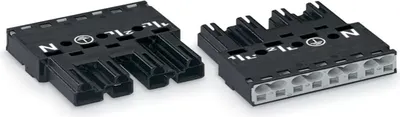 Produktbild von WAGO Stecker;4-polig;Kod. A;schwarz 770-214