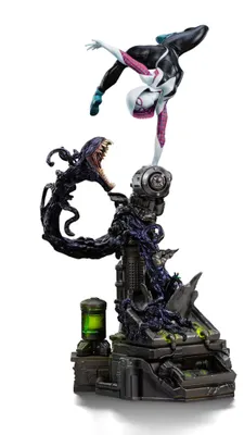 Produktbild von Spider-Man vs Villains Art Scale Statue 1/10 Ghost Spider Diorama 34 cm