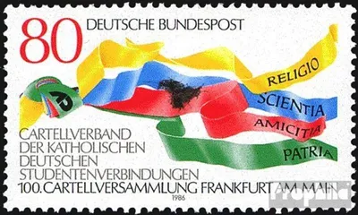 Produktbild von Briefmarken BRD (BR.Deutschland) 1986 Mi 1283 (kompl.Ausgabe) postfrisch Cartellversammlung des Cartellverbandes