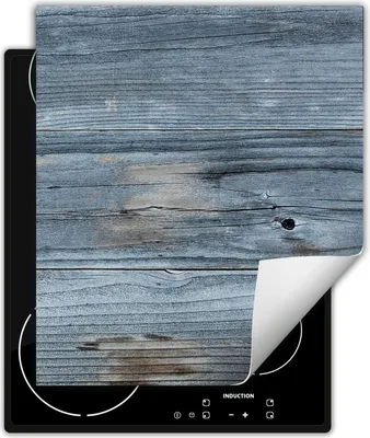 Produktbild von DarHaus Herdabdeckplatte 45x52 cm Anti Rutsch Matte Aufrollbar, grau - Holz - Blume