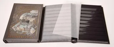 Produktbild von Briefmarkenalbum Einsteckalbum 60 schwarze Seiten Nostalgie-Album "Britannia"