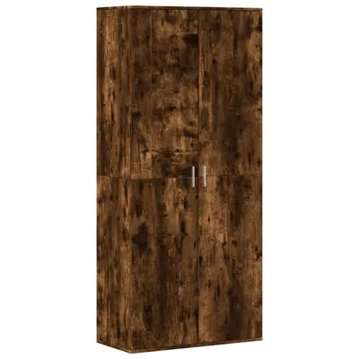 Obrázok produktu pre vidaXL Skriňa na topánky z dymového duba 80x39x178 cm odvodený výrobok z dreva