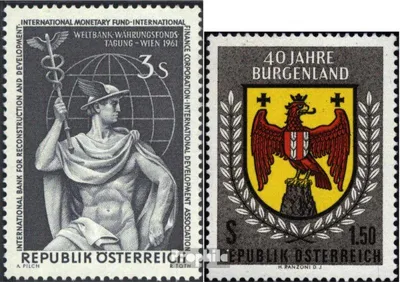 Produktbild von Briefmarken Österreich 1961 Mi 1097,1098 (kompl.Ausg.) postfrisch Sondermarken