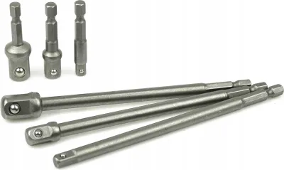 Obrázek produktu pro GEKO Sada adaptérů do vrtačky 1/2" 3/8" 1/4" 6 ks G10172