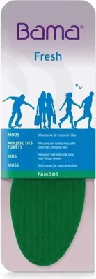 Produktbild von Bama FAMOOS Damen, Herren, Kinder Einlegesohlen für trockene Füße, antibakterielle Ausstattung, mit Latexpolsterung