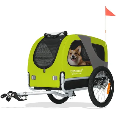 Produktbild von DOGGYHUT® MEDIUM Hundefahrradanhänger Hundeanhänger Fahrradanhänger