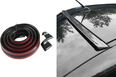 Immagine prodotto di Spoiler sul tetto spoiler posteriore assetto labbro nero lucido per molti veicoli