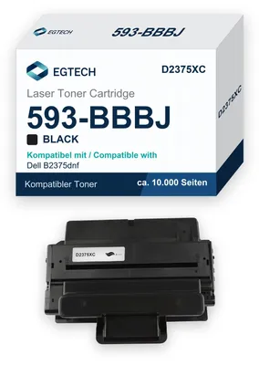 Produktbild von Toner kompatibel mit Dell 593-BBBJ B2375dnf B2375dfw Schwarz