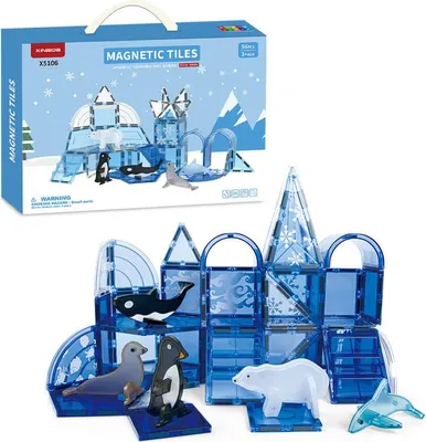 Obrázok produktu pre Magnetická stavebnica Ocean sada 56ks - Magnetic Tiles