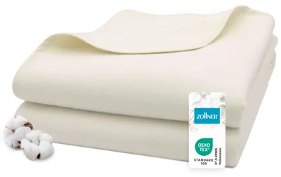 Umzugsdecken-Set 2er-Pack, 100% Baumwolle, 140x200 cm, rohweiß
