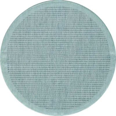 Image de Carpetsale24 Tapis Intérieur Extérieur Terrasse Balcon Cuisine Aspect Sisal Tissage Plat Imperméable Uni Structuré, Taille: 160 cm rond