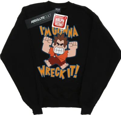 Produktbild von Disney - "Wreck It Ralph I'm Gonna Wreck It" Sweatshirt für Damen BI43086 (XL) (Schwarz)