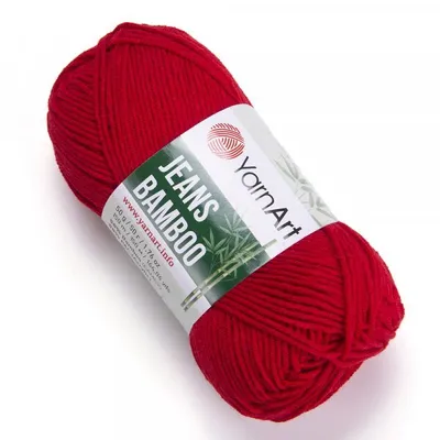 Produktbild von Yarn Art Jeans Bamboo 144 Red Strickgarn