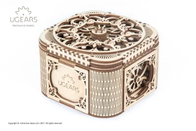 Zdjęcie produktu dla Puzzle 3D, Skarbczyk, Ugears, drewno, 190 elementów