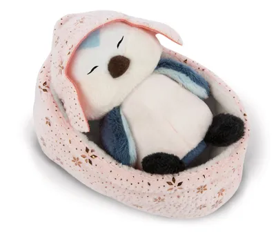 Produktbild von NICI Plüsch Andoli Vogel 12cm schlafend im Korb, GRÜN