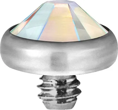 Produktbild von Karisma Micro Aufsatz Dermal Anchor Piercing G23 Kristall Stein - Regenbogen.T-IADJ.AB.4mm