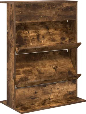 Zdjęcie produktu dla vidaXL Stojak na czasopisma z dębu wędzonego 70 x 41 x 96 cm materiał drewnopochodny
