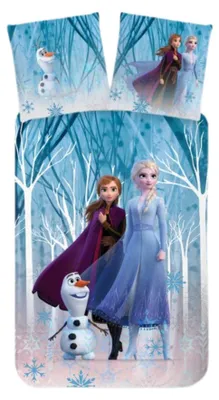 Image de Frozen Parure de lit bébé / petit enfant | Olaf, Anna & Elsa | 100x135cm