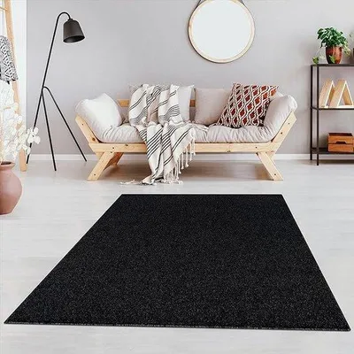 Zdjęcie produktu dla Prosty dywan w kolorze antracytowo-czarnym, 200 x 290 cm
