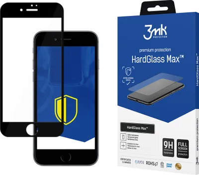 Produktbild von 3mk Display Gehärtetes Glas HardGlass Max für iPhone 7 Plus 0,3mm 9H