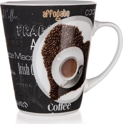 Produktbild von BANKETT Becher Keramik KAFFEE 360 ml, Dekor 1