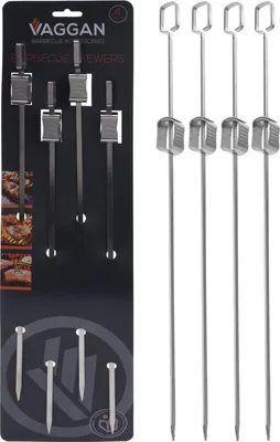 Image de Aiguilles à brochettes en acier inoxydable, 4 pièces par paquet