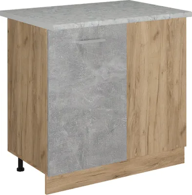 Produktbild von Eckunterschrank Vicco R-Line Beton 86 cm AP Marmor, Model 53329