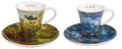 Produktbild von 2er Set Claude Monet Espressotassen DAS KÜNSTLERHAUS & SEEROSEN Goebel Porzellan