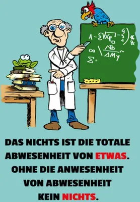 Produktbild von vianmo Holzschild 40x30 cm Nichts ist Abwesenheit von Etwas