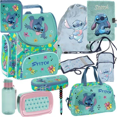 Produktbild von Mega Schulset XXL – Stitch Disney | 11-teiliges Schulranzen-Set Für Jungen & Mädchen Klasse 1–4