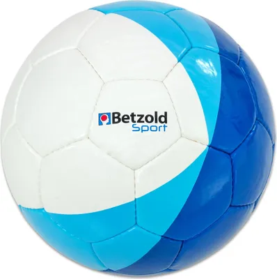 Produktbild von Fußball Größe 5, 22 cm Durchmesser, 68-70 cm Umfang, Synthetik-Leder, handgenäht, robust