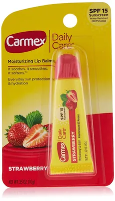 Obrázek produktu pro CARMEX | Balzám na rty, komfortní péče, ochrana proti mrazu, ochranná rtěnka | Jahoda - 10g