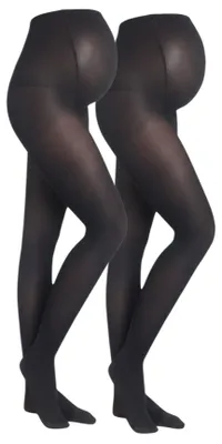 Produktbild von Umstandsstrumpfhose 40 DEN Schwangerschaft 2er Set blickdicht