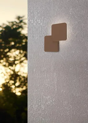 Image de Applique LED Pedersano 8W carrée marron