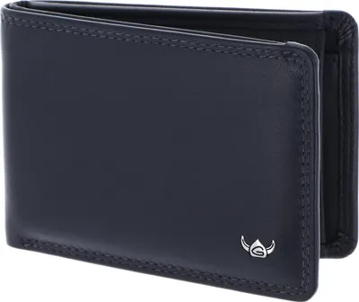 Immagine prodotto di Golden Head Pelle portafoglio Polo RFID Protect Minischeintasche 1193 Marineblau blu scuro