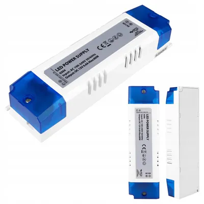 Obrázok produktu pre MasterLED LED transformátor 12 V DC 80 W 6,6 A Napájací transformátor pre nábytok Plastové puzdro Ovládač pre LED pásiky IP20