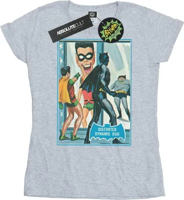 Produktbild von DC Comics - "Batman TV Series Dynamic Duo" T-Shirt für Damen BI12635 (S) (Grau)