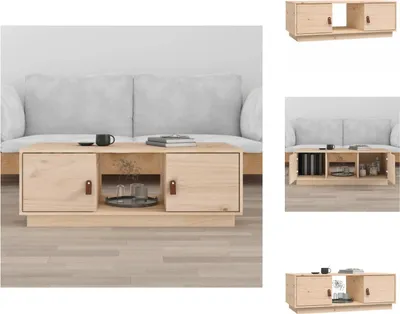 Image de vidaXL Table basse 100x50x35 cm pin massif - Tables basses